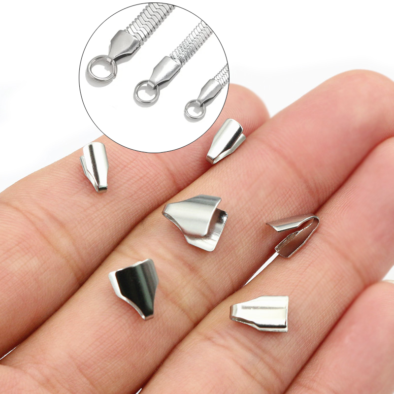 Jewelry Making Materials - 100pcs Stainless Steel 2-7mm Flat Cords