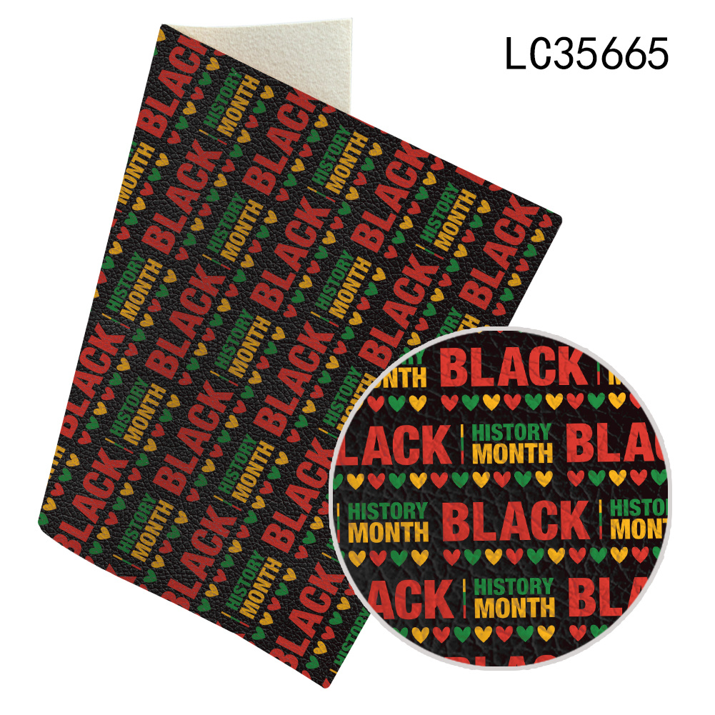 Jewelry Making History - Litchi Black History Month Pattern Artificial