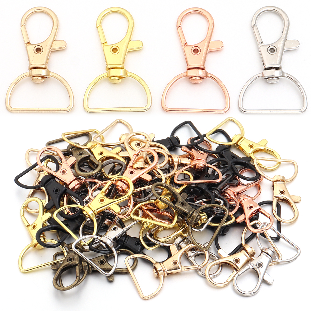 Jewelry Making Materials - 10pcs/lot Metal Swivel Clasps With D