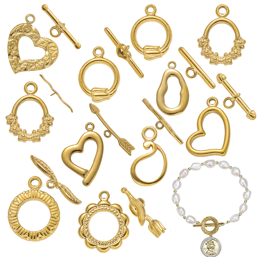 Jewelry Making Pieces - 5 Sets Stainless Steel Toggle Clasp