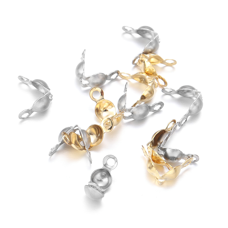 Jewelry Making Chain - 50pcs Stainless Steel Connector Clasp Ball