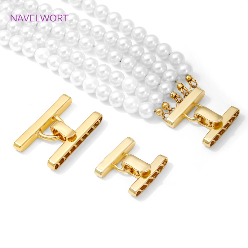Jewelry Making Materials - Multi Strands Necklace Clasp 18K Gold