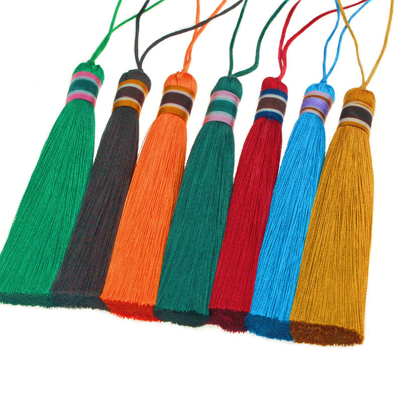 Knotting Cord Silk - 2Pcs/Pack Silky Tassels Floss Bookmark Tassels