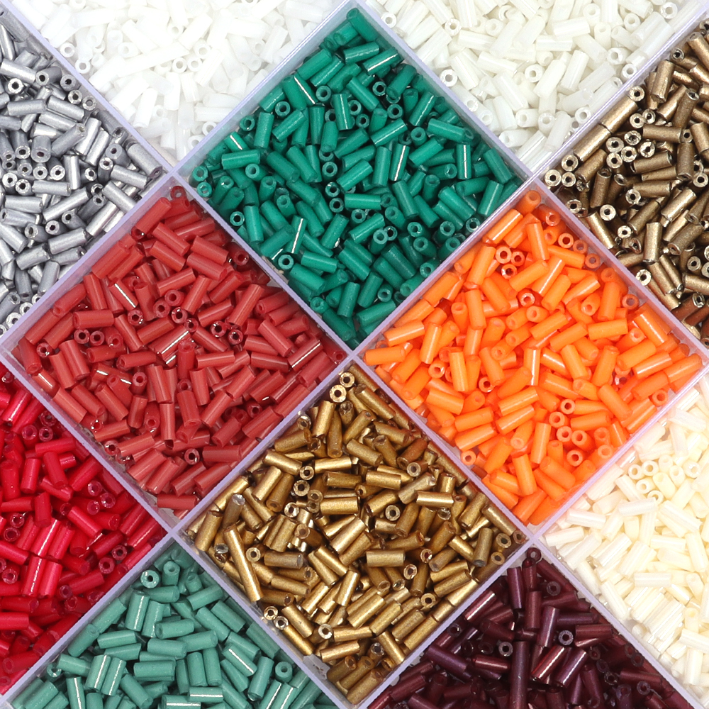 Seed Bead Tube - 340/1700pcs 4mm Length Tupe Shape Seed