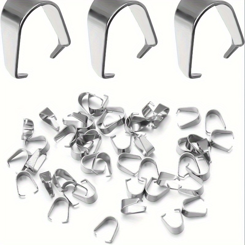 Jewelry Making Designs - Pinch Clip Pendant Clasp Bail Connector