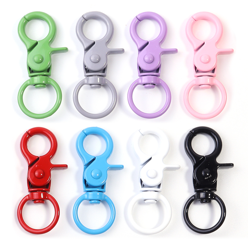 Jewelry Making Materials - 5Pcs/Lot Colorful Swivel Lobster Clasp Hooks