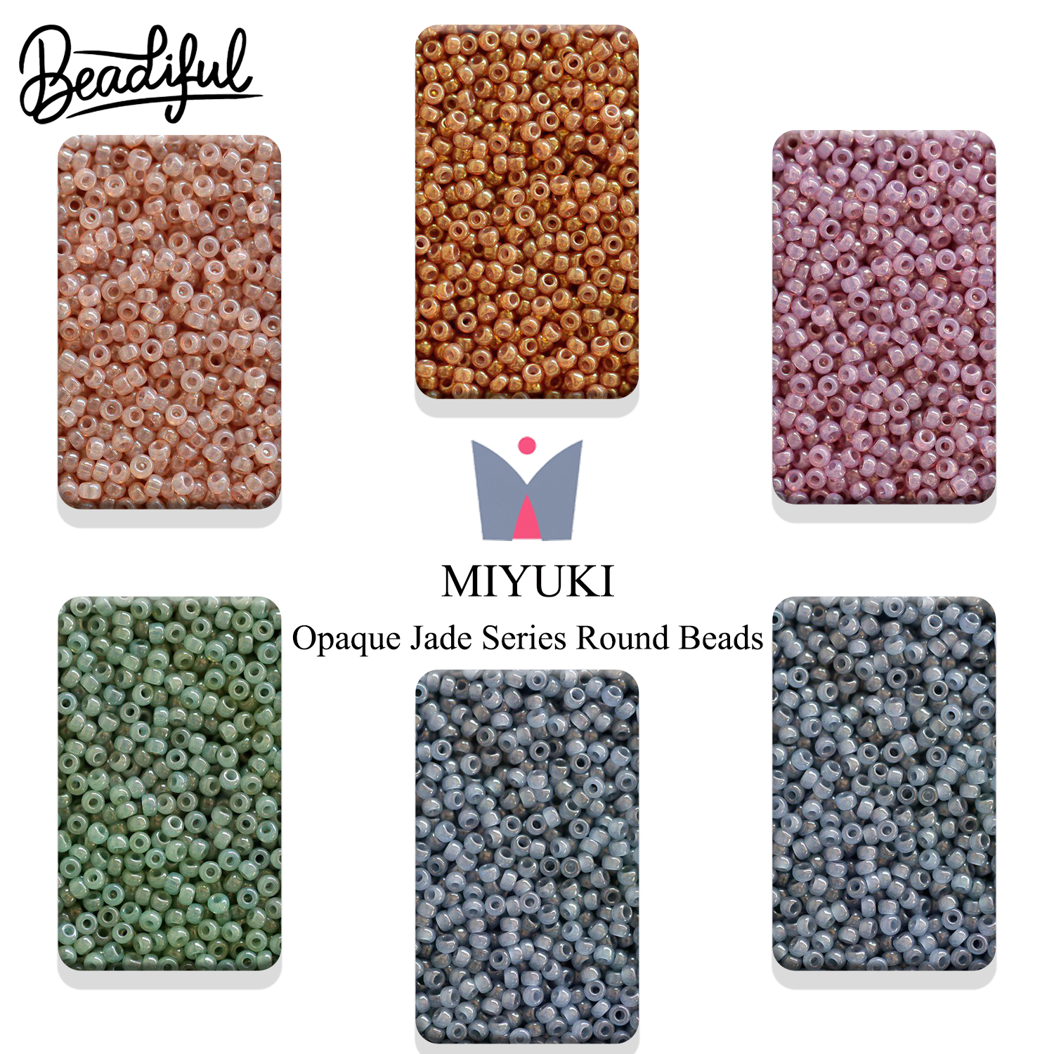Seed Bead Tube - MIYUKI RR 11/0 Opaque Jade Seed