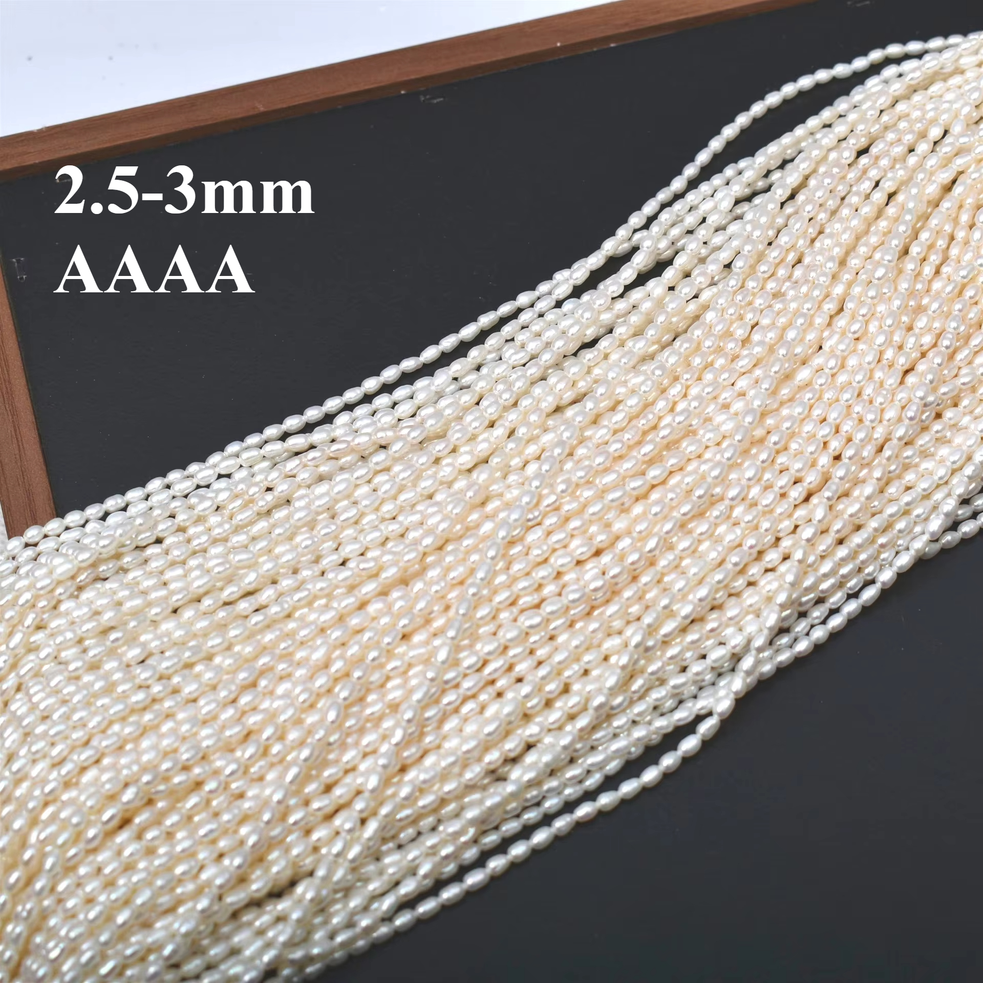 Jewelry Making The Well - 2.5-3mm 4A Natural Radiant Freshwater White
