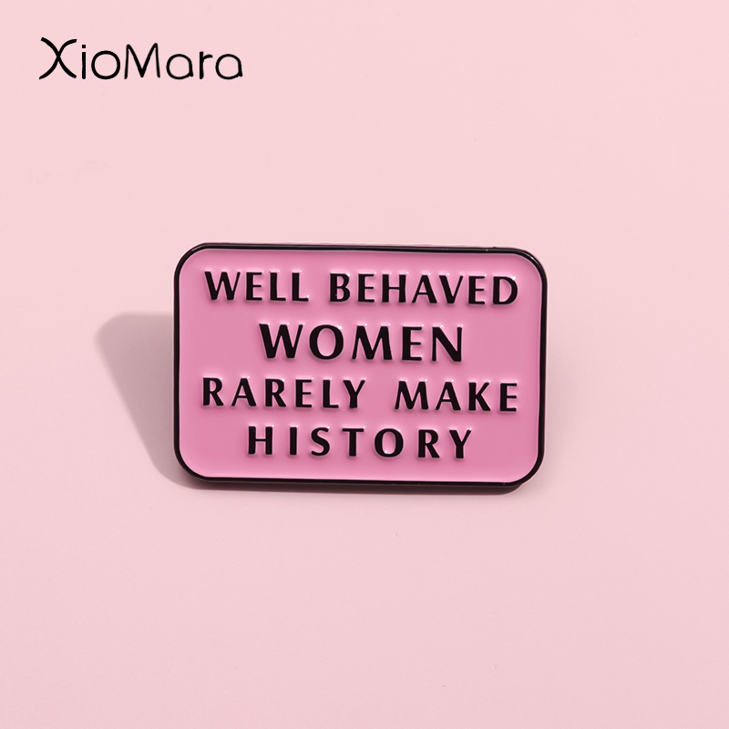 Feminist Pin Well Behaved Wome - Jewelry Making The Well 리뷰 및 가격