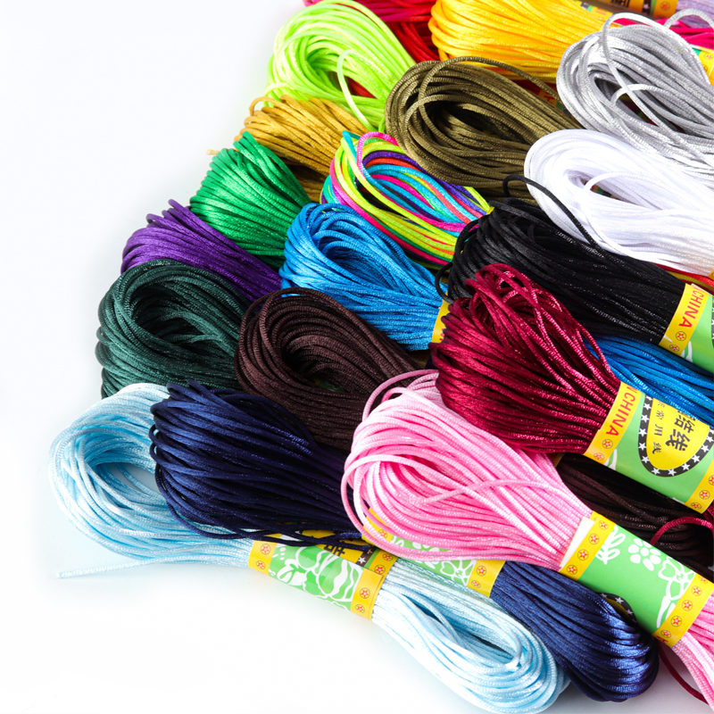20m/Lot 1.5mm 2mm Chinese Knot - Knotting Cord Silk 리뷰 및 가격