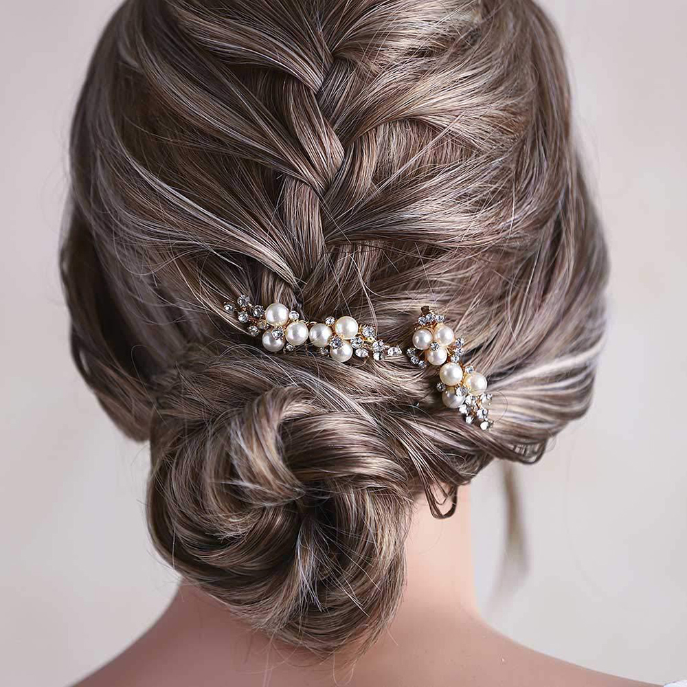2Pcs Simple Wedding Hair Combs - Jewelry Making Adults 리뷰 및 가격