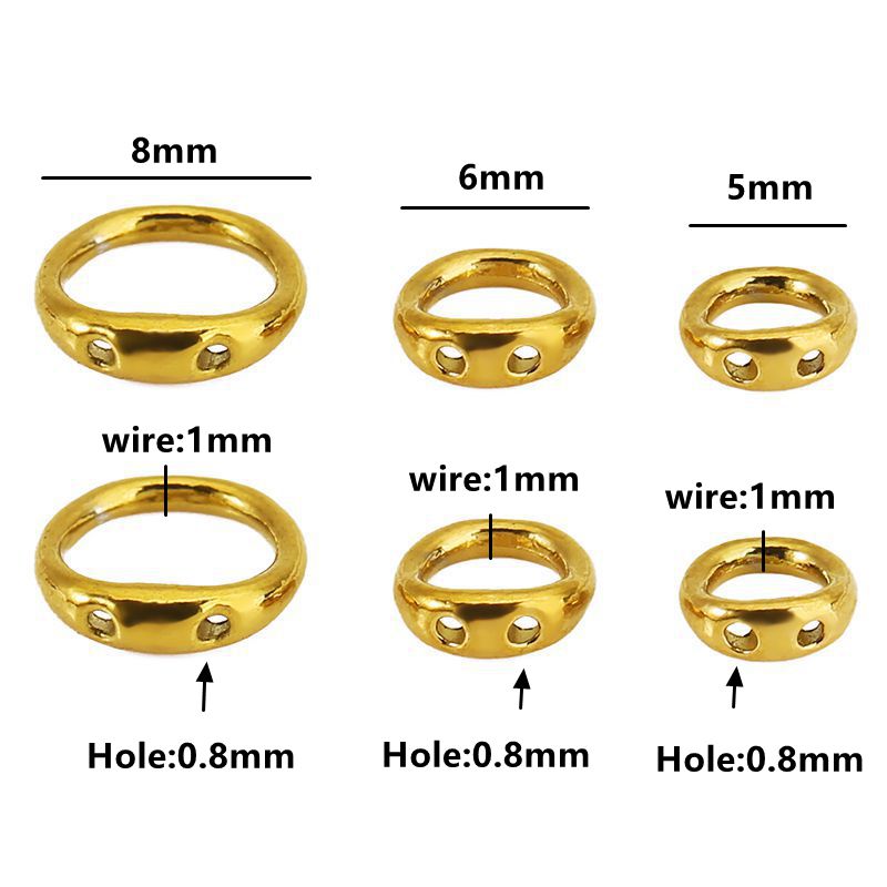 30pcs 5/6/8mm Stainless Steel  - Jewelry Making Materials 리뷰 및 가격