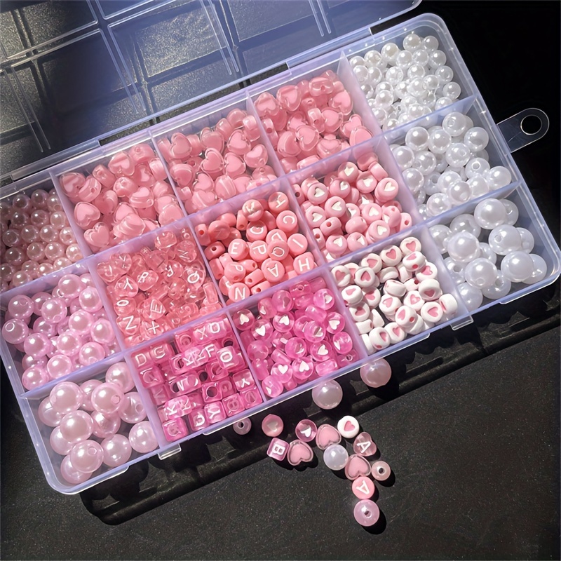 10-piece pink alphabet box, ac - Jewelry Making Pieces 리뷰 및 가격