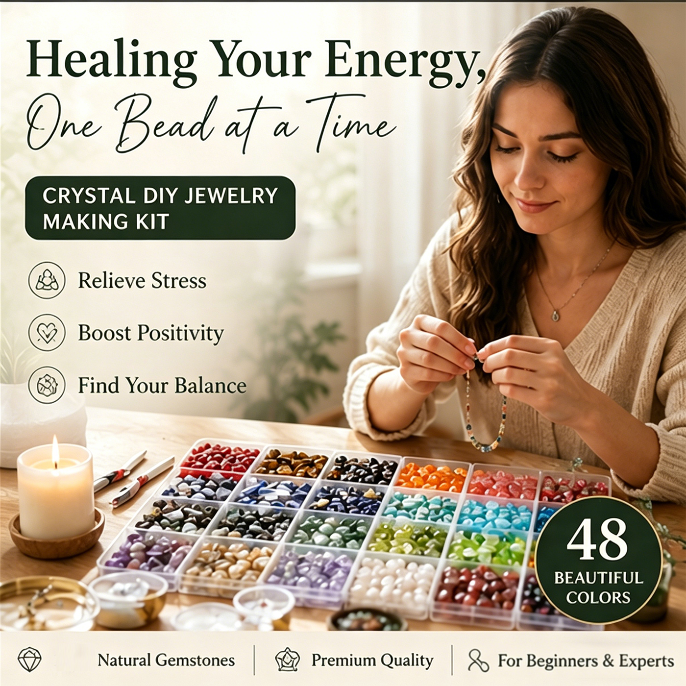 Crystal DIY Jewelry Making Kit - Jewelry Making The Well 리뷰 및 가격