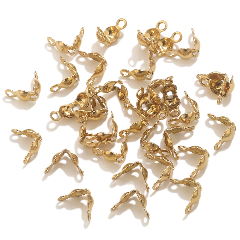 50pcs PVD Gold Plated Stainles - Jewelry Making Materials 리뷰 및 가격