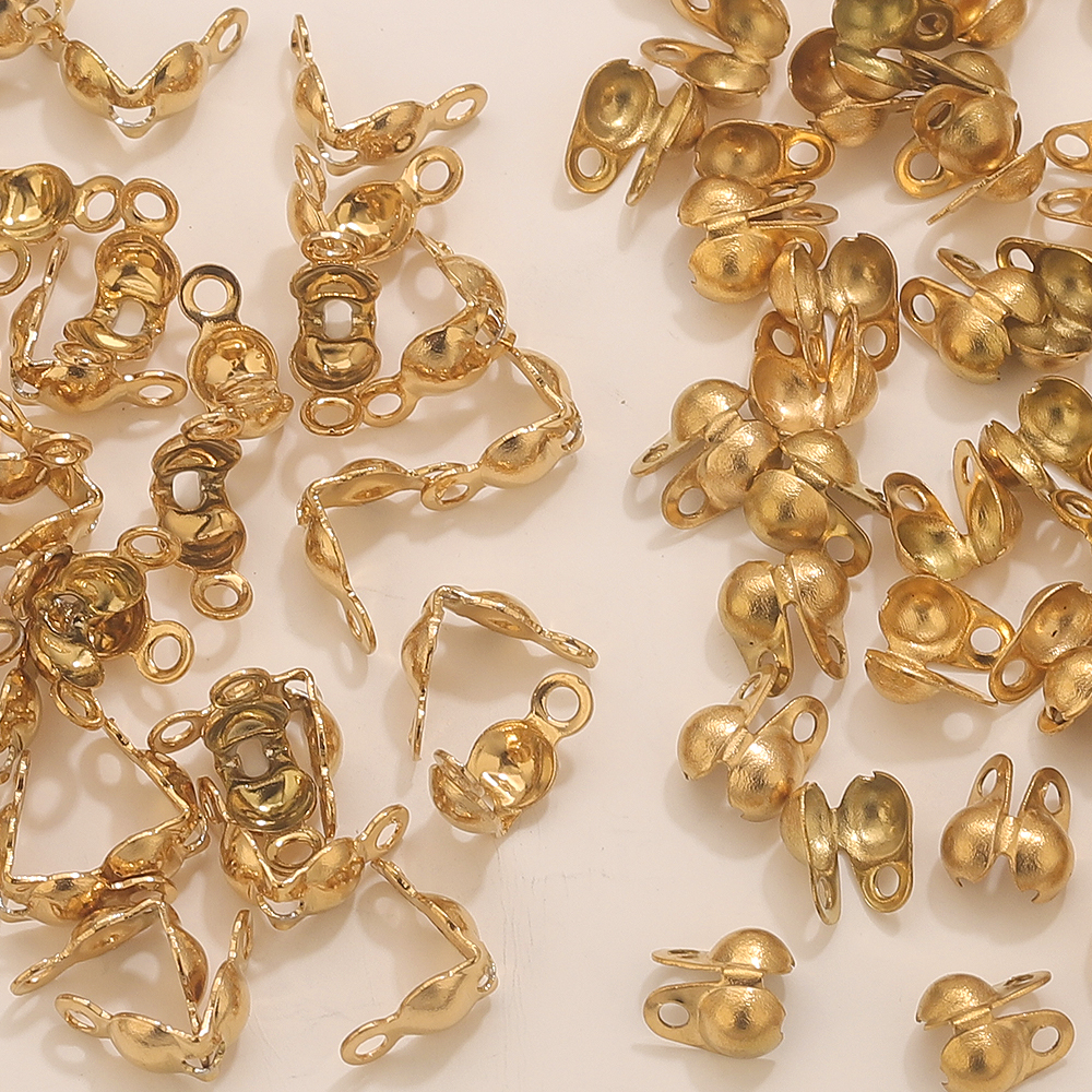 50pcs PVD Gold Plated Stainles - Jewelry Making Materials 리뷰 및 가격