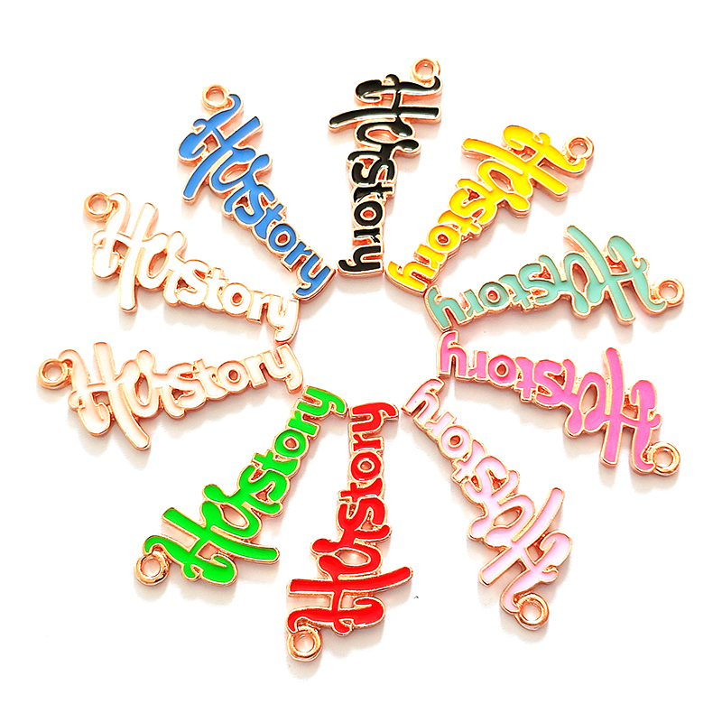 10pcs Letter History Charms LT - Jewelry Making History 리뷰 및 가격