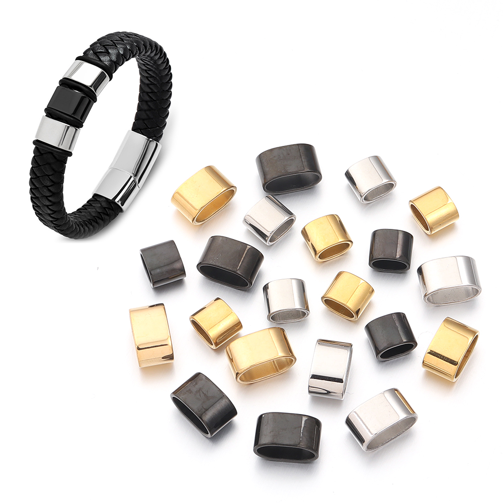 6pcs Flat Stainless Steel Tube - Jewelry Making Materials 리뷰 및 가격