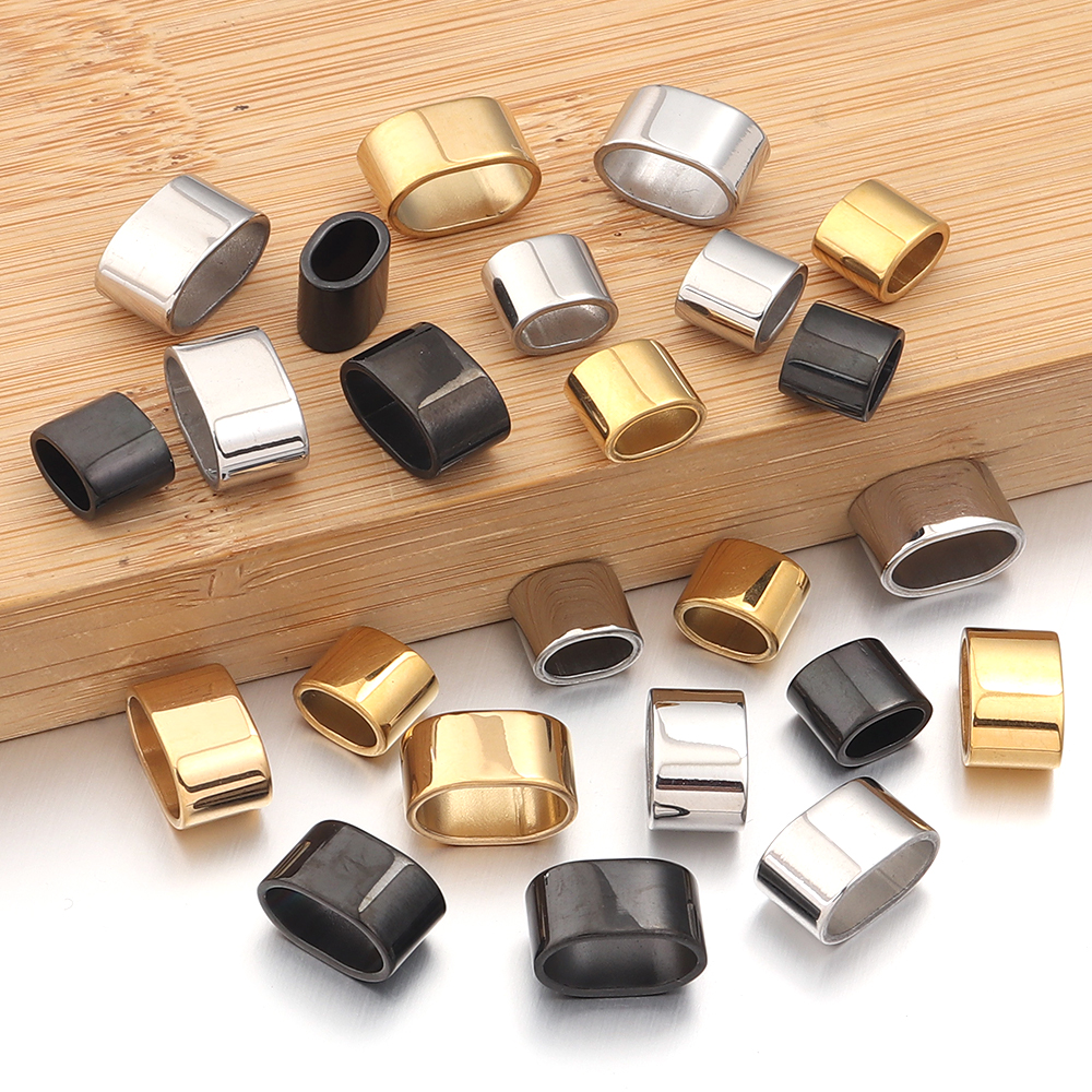 6pcs Flat Stainless Steel Tube - Jewelry Making Materials 리뷰 및 가격
