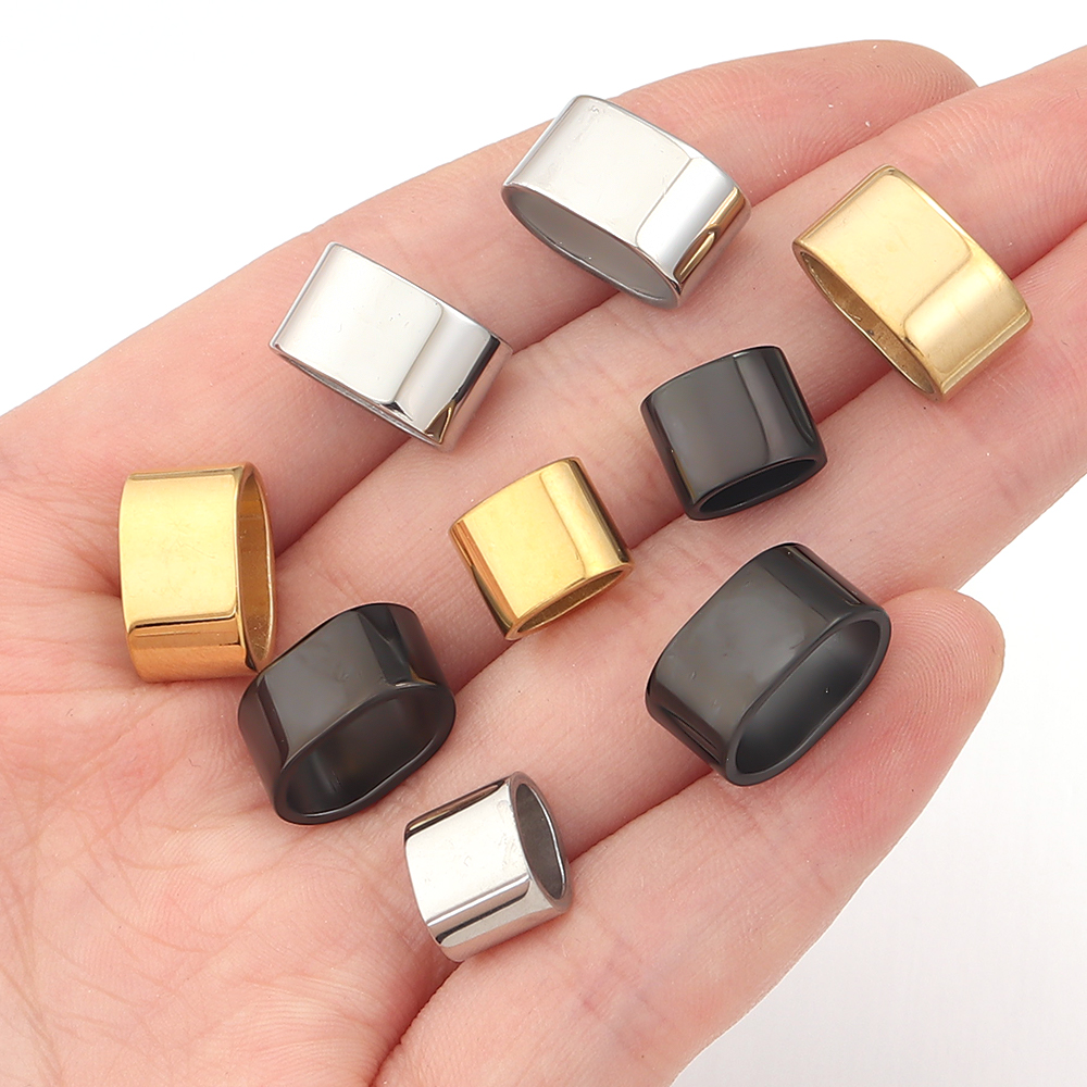 6pcs Flat Stainless Steel Tube - Jewelry Making Materials 리뷰 및 가격