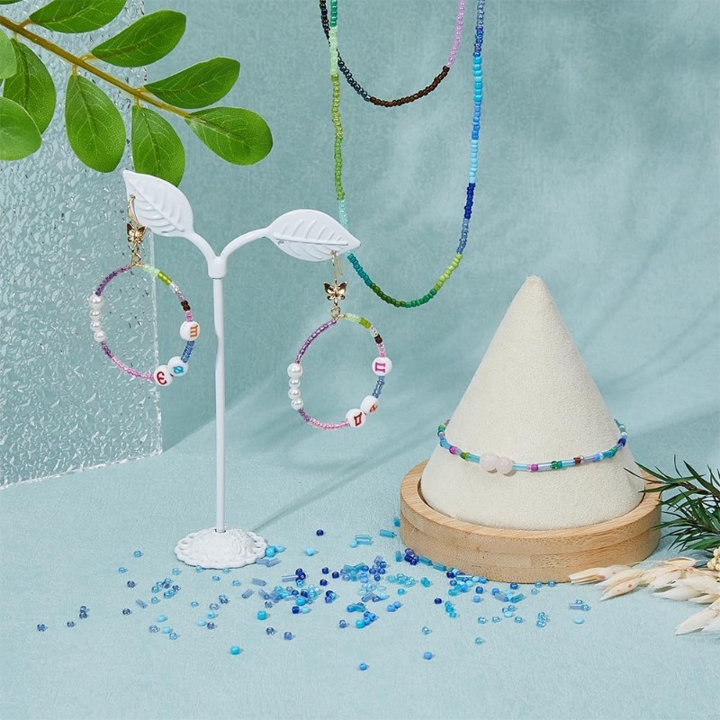 15000Pcs 15 Styles Blue Seed B - Seed Bead Tube 리뷰 및 가격