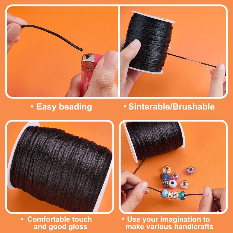 106 Yards Rattail Satin Cords  - Knotting Cord Silk 리뷰 및 가격