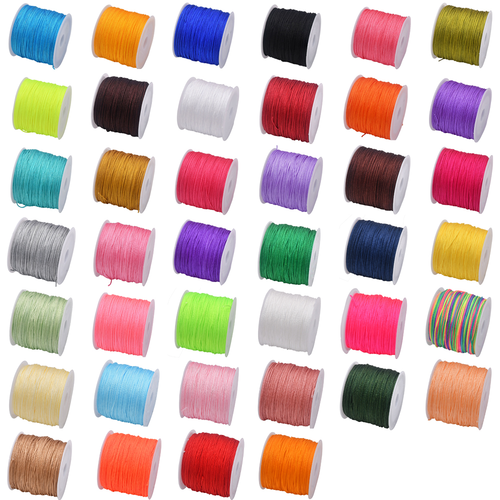 50Yds 0.8mm Crafts Nylon Cord  - Knotting Cord Silk 리뷰 및 가격