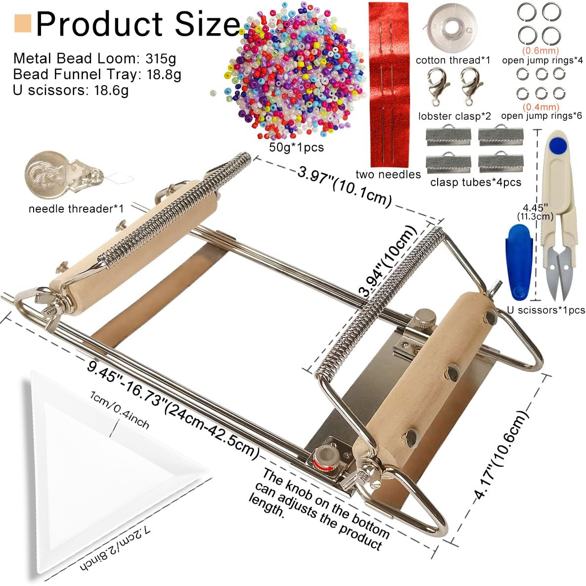 Adjustable Bead Loom Stainless - Jewelry Making Machines 리뷰 및 가격