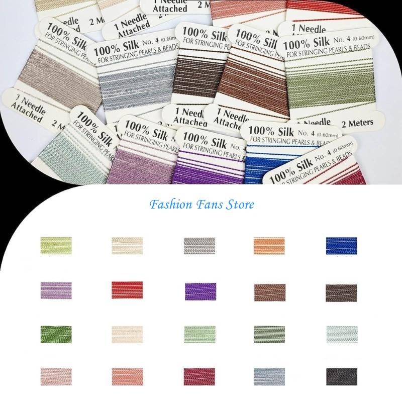 Natural Silk Beading Cord for  - Knotting Cord Silk 리뷰 및 가격