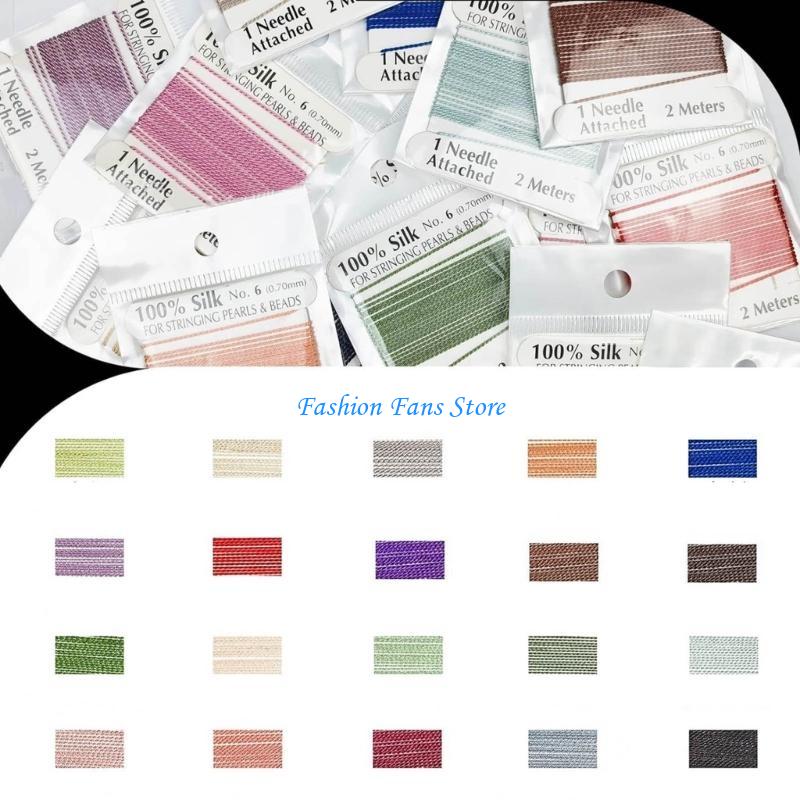 Natural Silk Beading Cord for  - Knotting Cord Silk 리뷰 및 가격