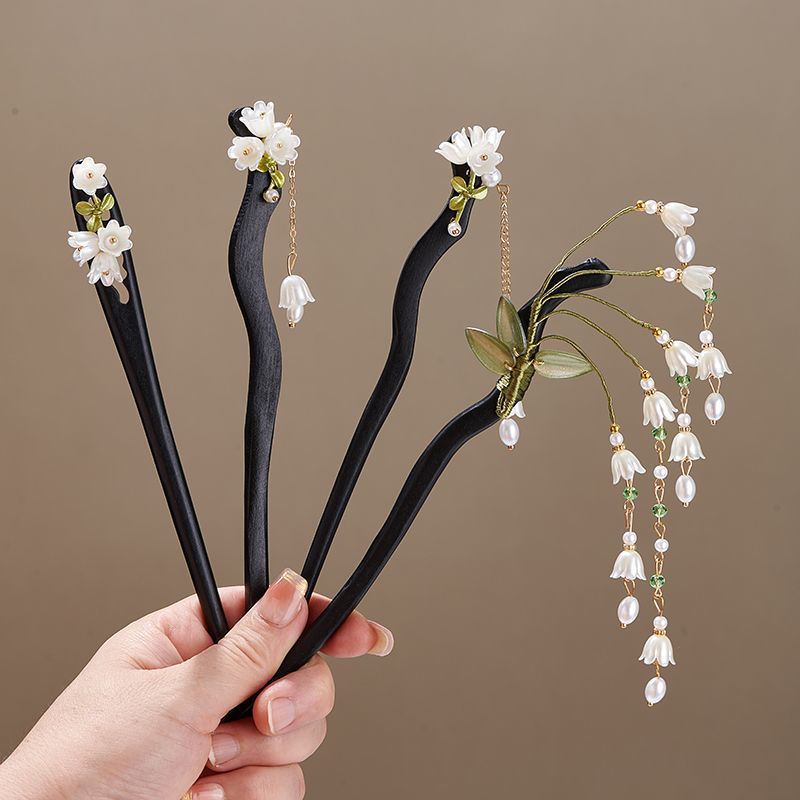 Wooden Flower Hairpin Vintage  - Jewelry Making Adults 리뷰 및 가격