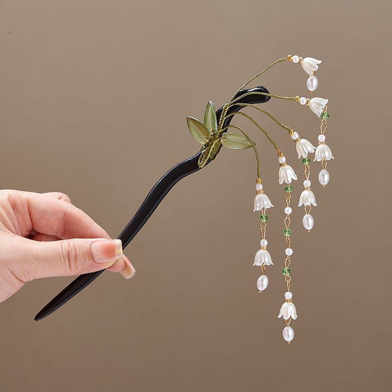 Wooden Flower Hairpin Vintage  - Jewelry Making Adults 리뷰 및 가격