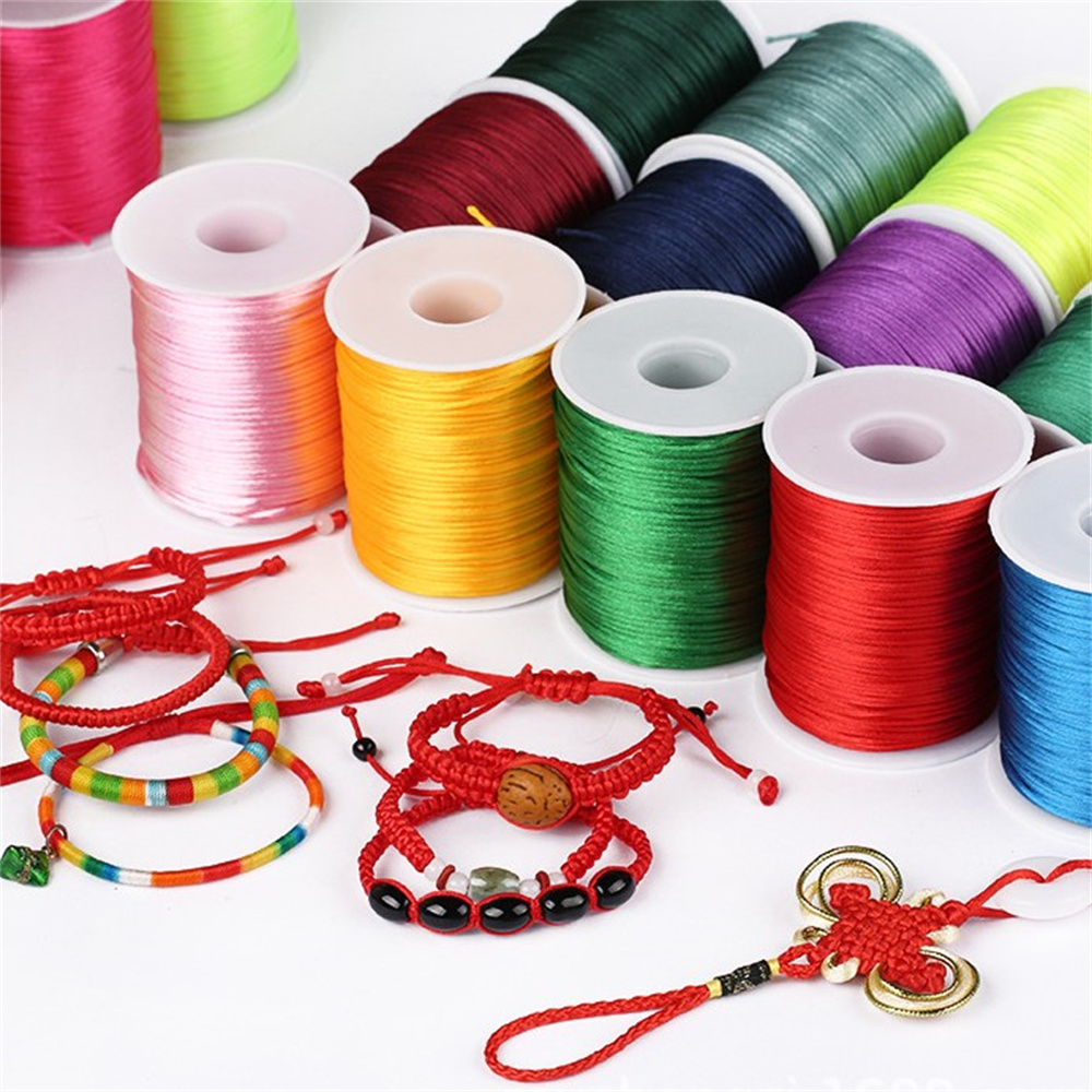 1mm Rope  50meters/roll Satin  - Knotting Cord Silk 리뷰 및 가격
