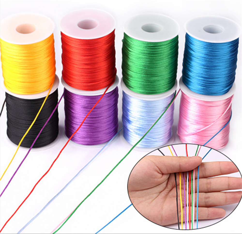1mm Rope  50meters/roll Satin  - Knotting Cord Silk 리뷰 및 가격