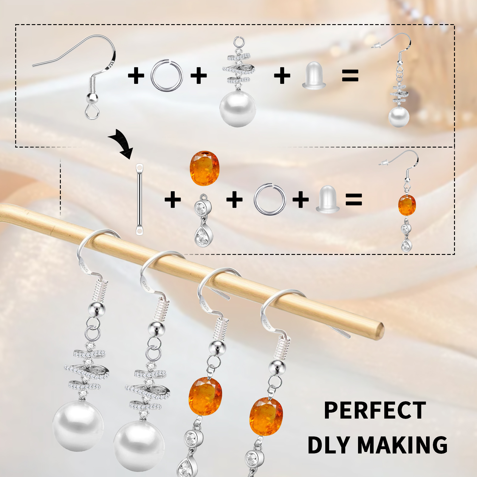 925 Silver/Gold Plated Earring - Jewelry Making Materials 리뷰 및 가격