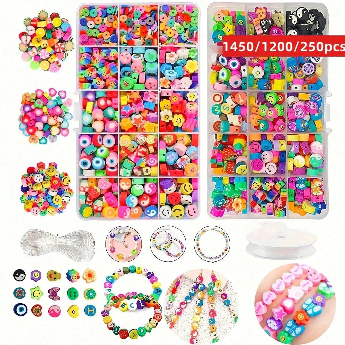 1450/1200/250pcs Polymer Clay  - Jewelry Making Pieces 리뷰 및 가격