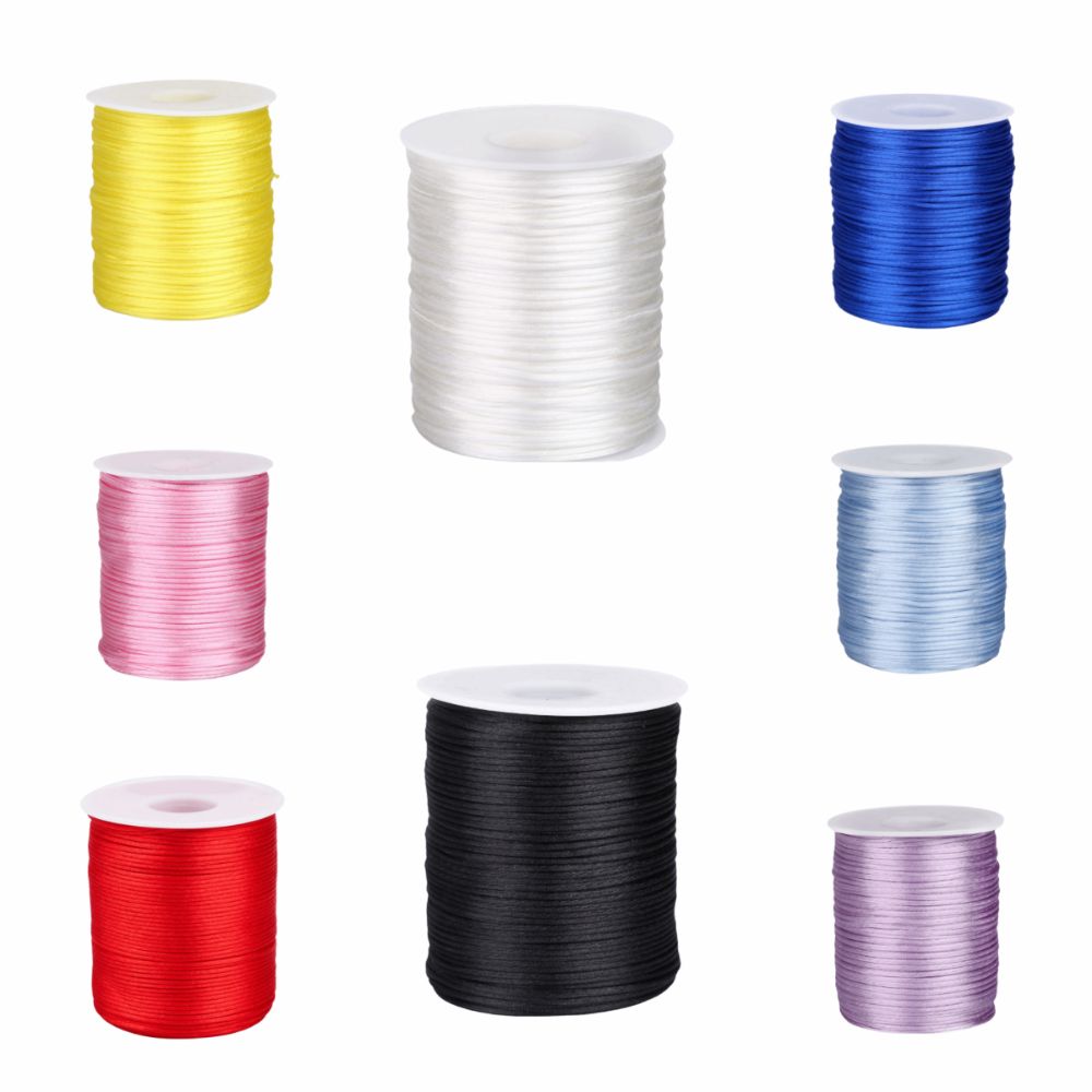 100m Craft String 1.5mm Satin  - Knotting Cord Silk 리뷰 및 가격