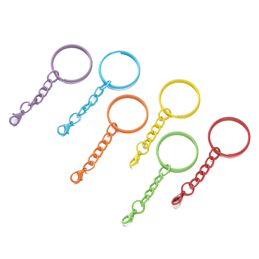 5pcs/Lot 25mm Colored Split Ri - Jewelry Making Chain 리뷰 및 가격