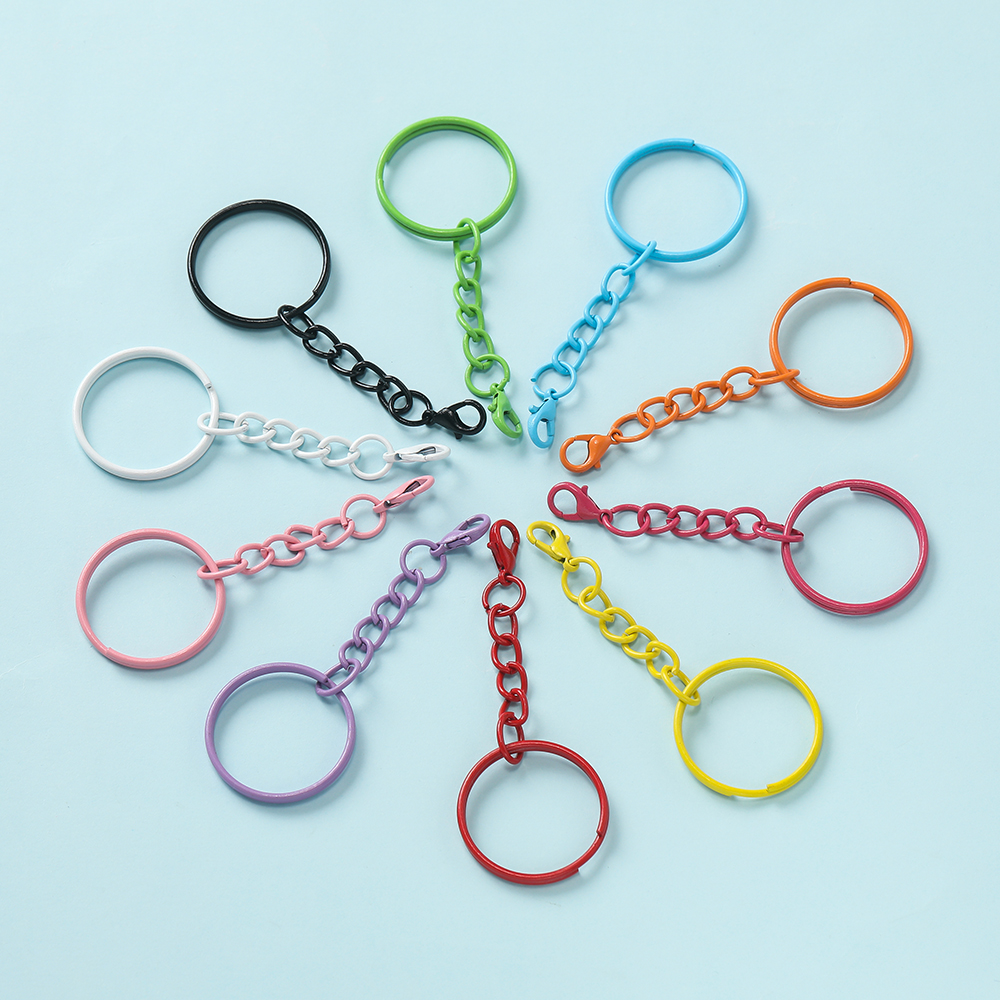 5pcs/Lot 25mm Colored Split Ri - Jewelry Making Chain 리뷰 및 가격
