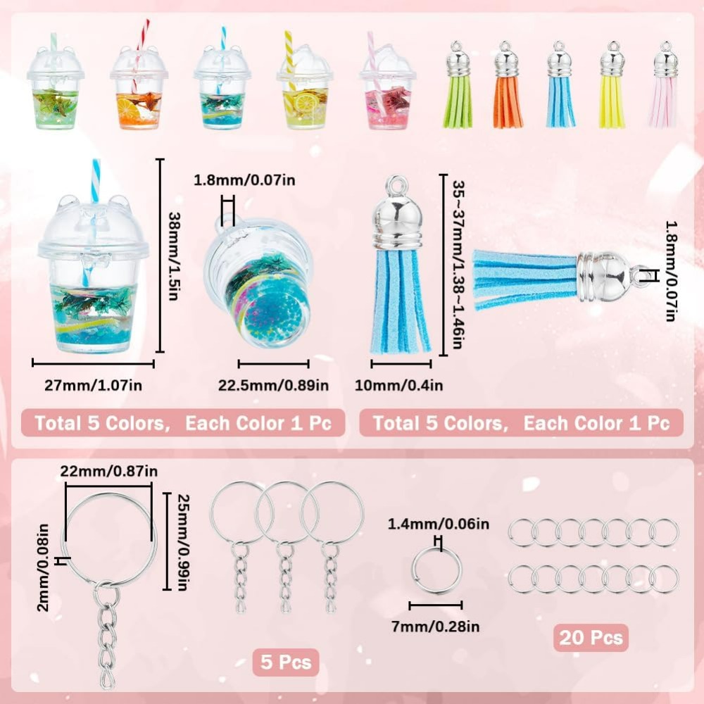 35Pcs DIY 5 Sets Bubble Tea Ke - Jewelry Making Chain 리뷰 및 가격
