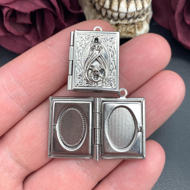 2psc Dainty Bat Book Locket Ch - Jewelry Making Guide Book 리뷰 및 가격