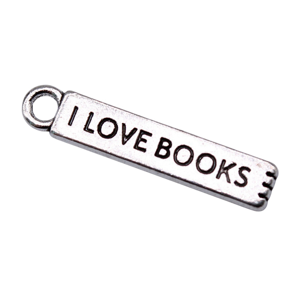 20pcs/lot I Love Books Charms  - Jewelry Making Guide Book 리뷰 및 가격
