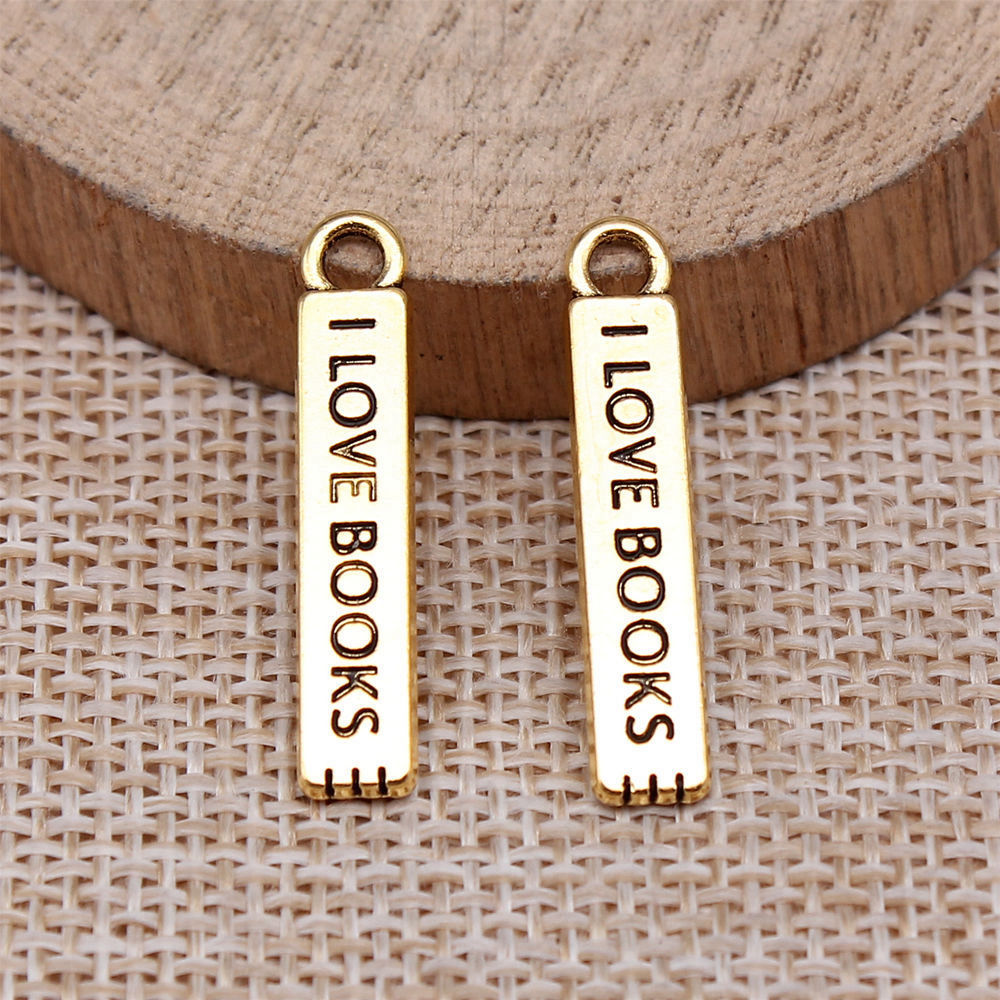 20pcs/lot I Love Books Charms  - Jewelry Making Guide Book 리뷰 및 가격