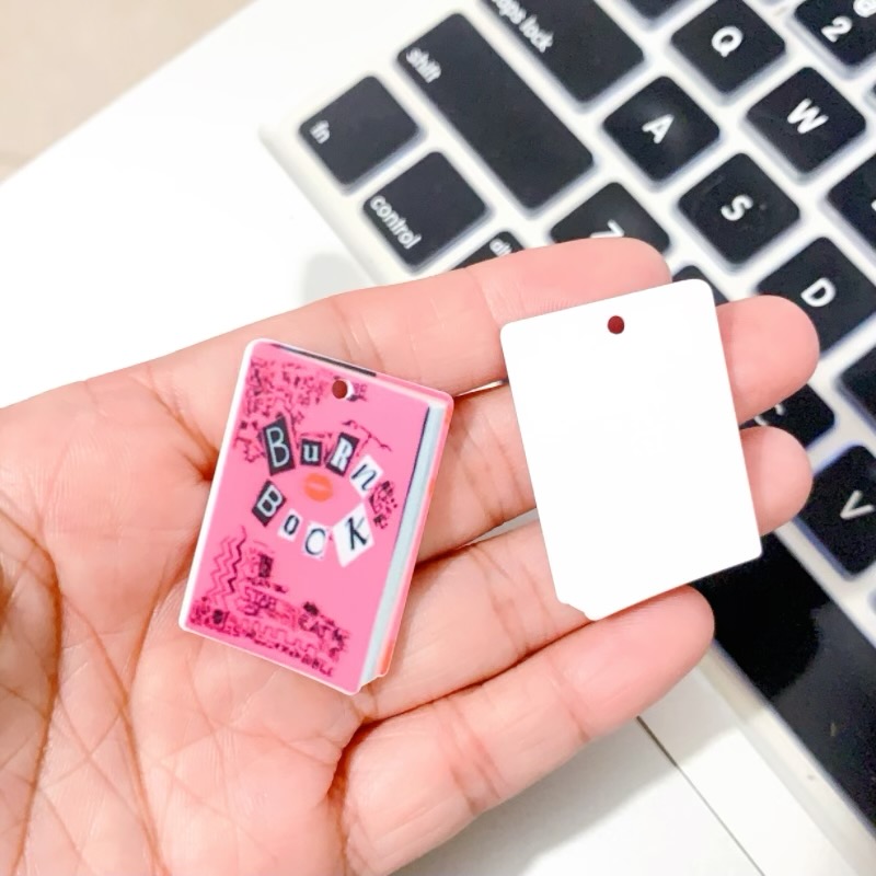 Pink Burn Book Acrylic Pendant - Jewelry Making Guide Book 리뷰 및 가격