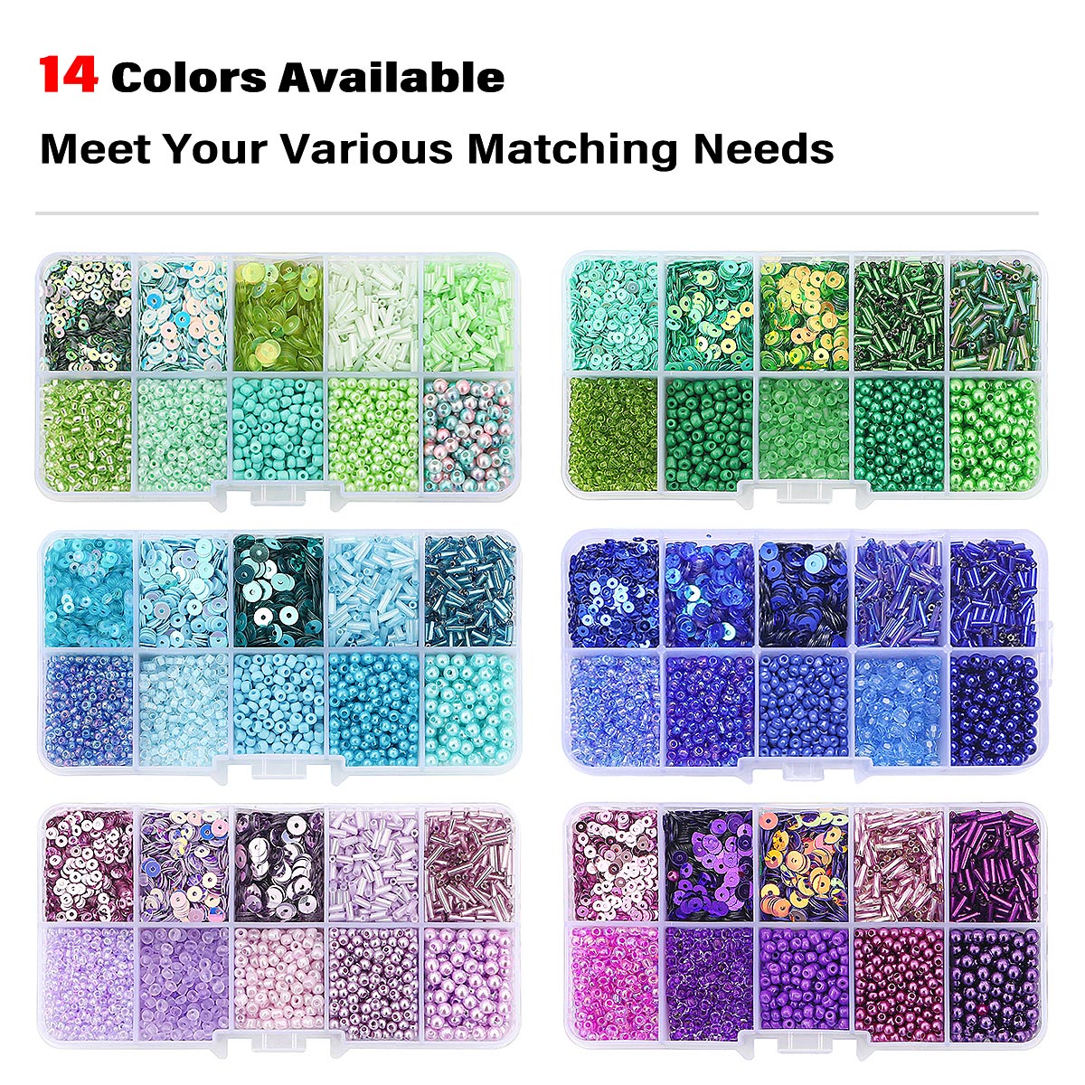 Glass Seed Beads Kit Sequins T - Seed Bead Tube 리뷰 및 가격