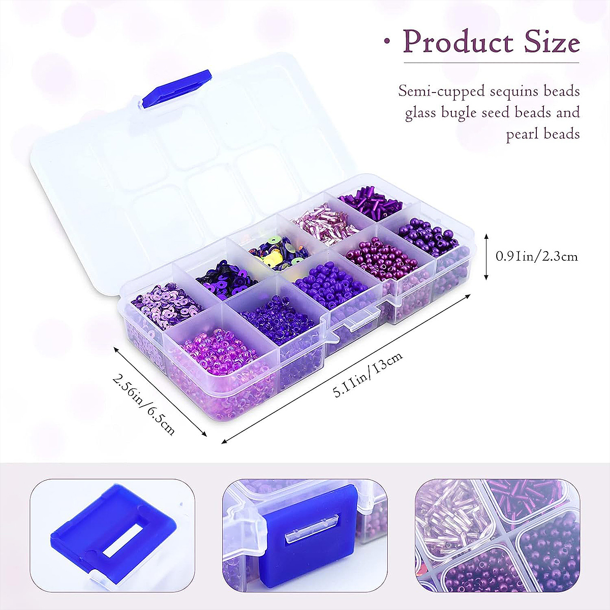 Glass Seed Beads Kit Sequins T - Seed Bead Tube 리뷰 및 가격