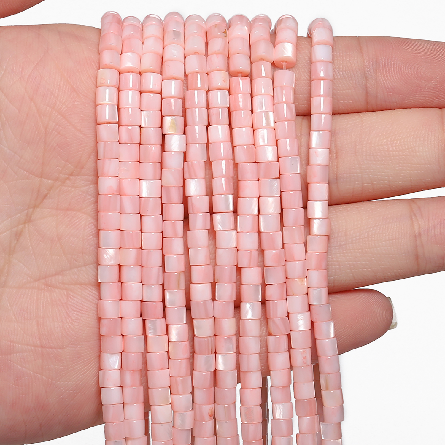 Pink Shell Pearl Natural Stone - Seed Bead Tube 리뷰 및 가격