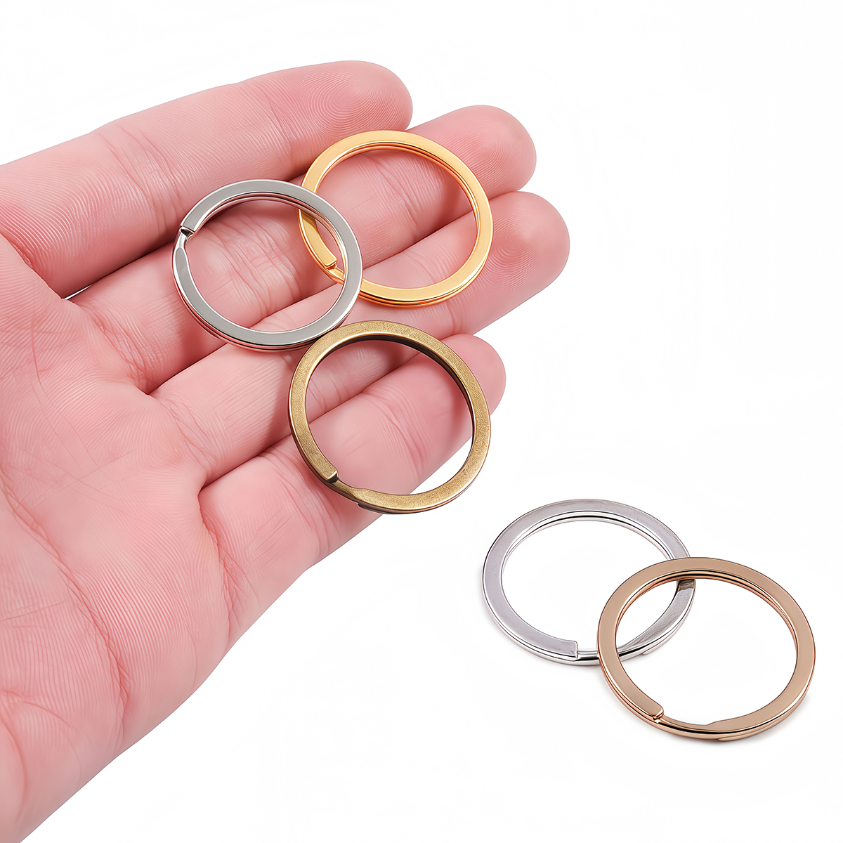 5/10pcs Metal Alloy Key Rings  - Jewelry Making Chain 리뷰 및 가격