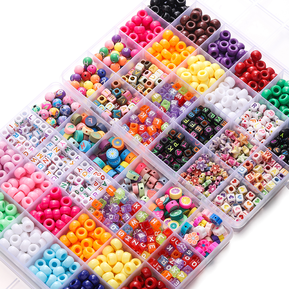 680pcs/Box Colorful Acrylic Po - Jewelry Making Pieces 리뷰 및 가격
