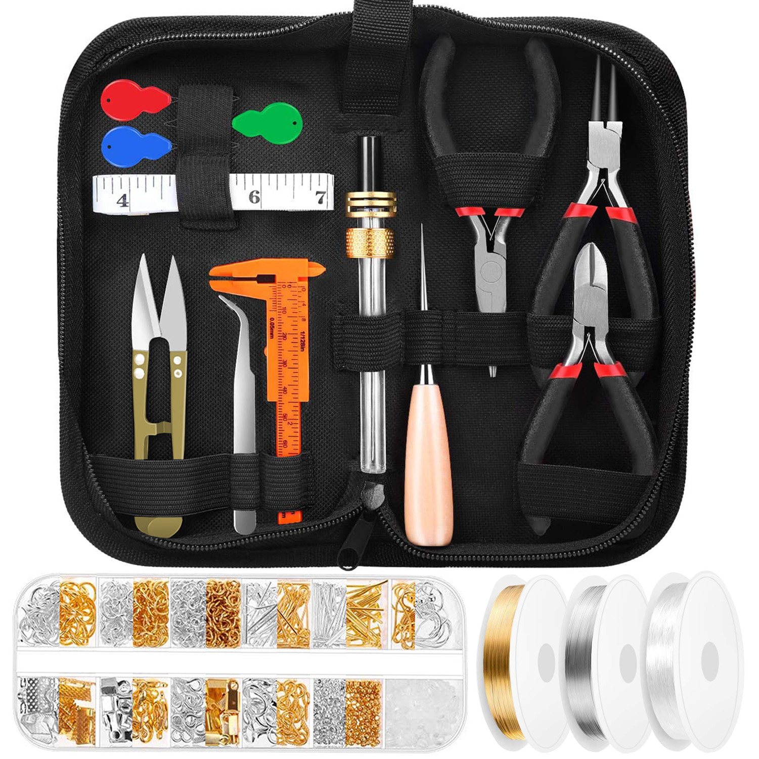 24Pcs Jewelry Making Tools Kit - Jewelry Making Round Nose Pliers 리뷰 및 가격